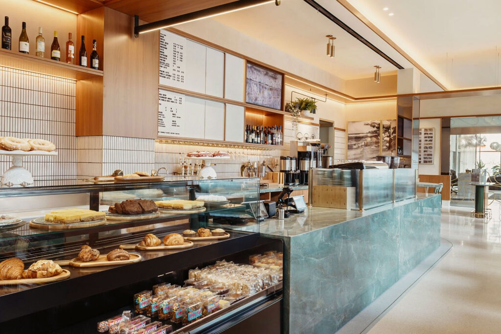 The front counter at Dialtone Coffee + Wine Bar